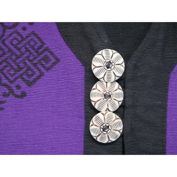 Venus Imports Purple cotton vest from Nepal - Vintage - Like new - Picture 3 of 4